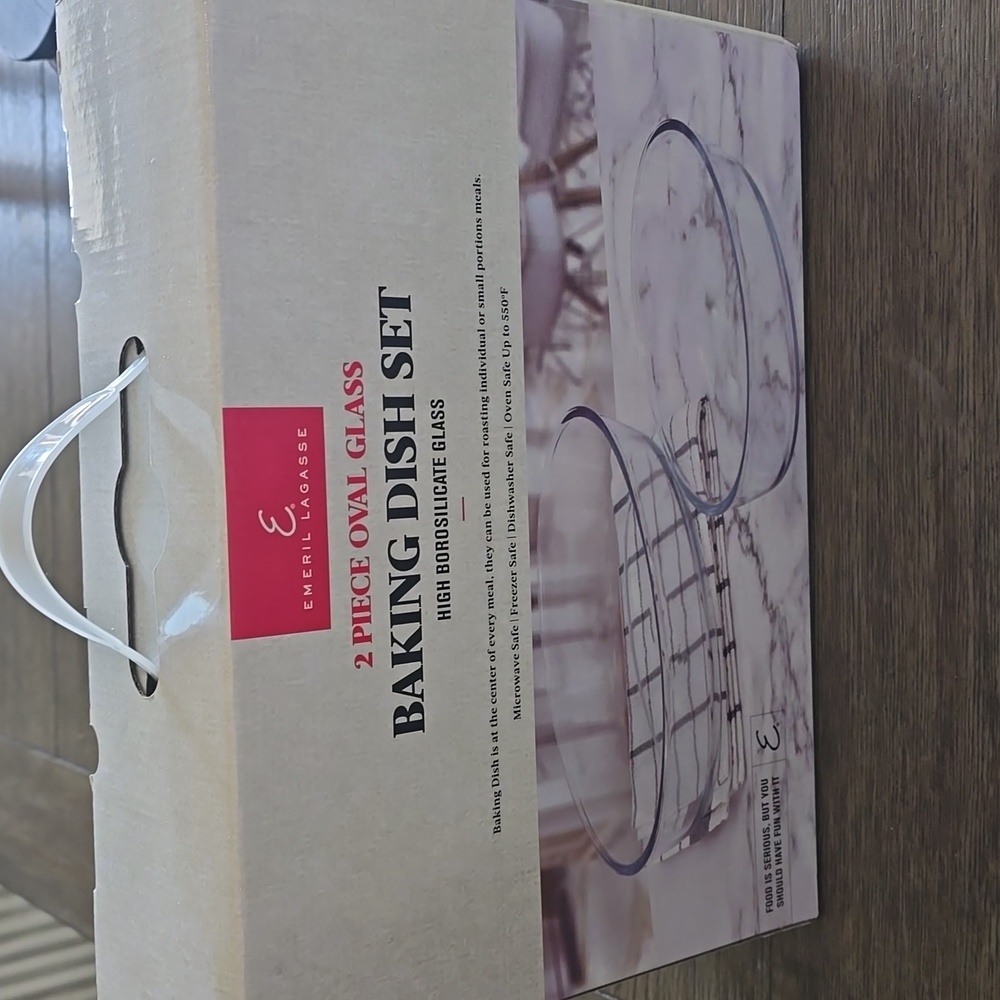Going Away Soon..NIB Emerald Lagasse baking dish set